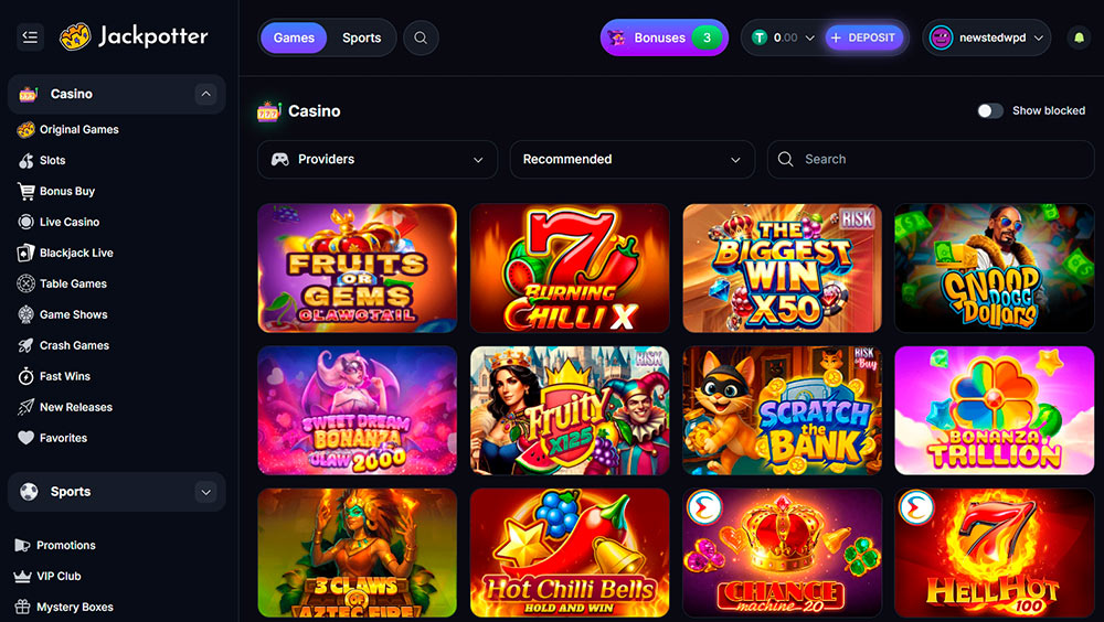 Jack Potter Casino User Experience and Interfaces