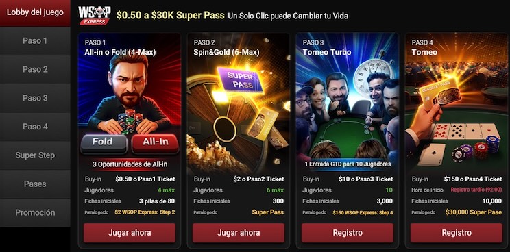 Lobby Wsop Express Gg Poker