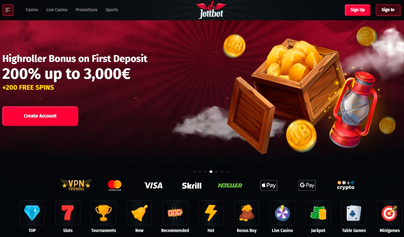 Jettbet Casino User Experience