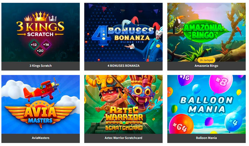 Joe Fortune Casino Specialty Games