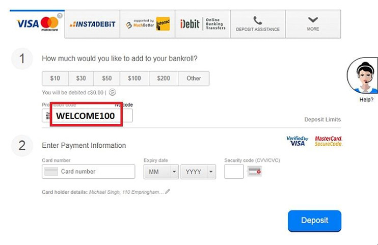 Bonus Code Welcome100 for 888Poker