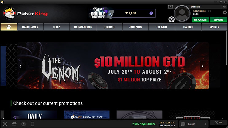 Poker King New Main Lobby