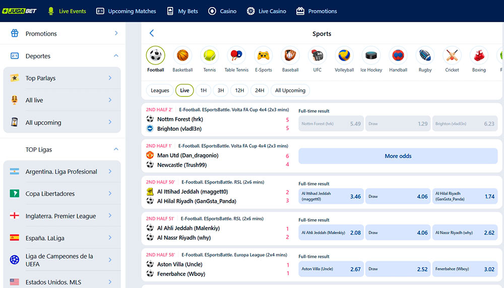 Jugabet Sportsbetting