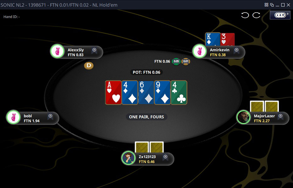 Vbet Ftn Poker Sonic Poker Table