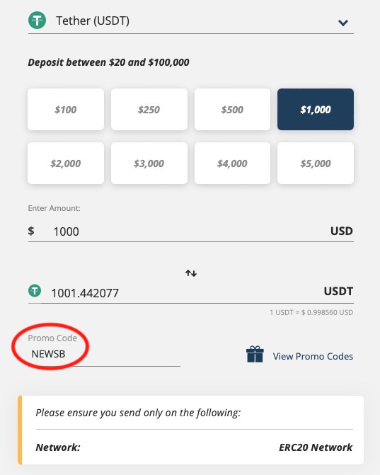 Bono de depósito SportsBetting