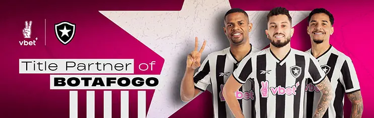 Vbet também é Patrocinadora Master do Botafogo.
