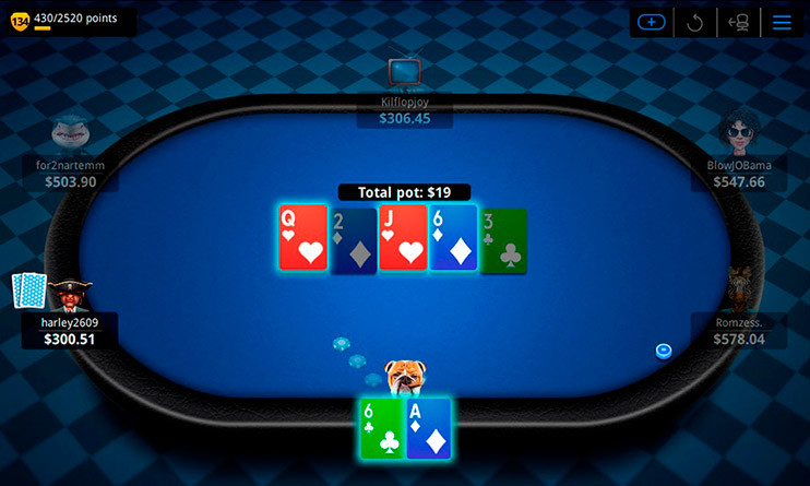 888poker NL500 table