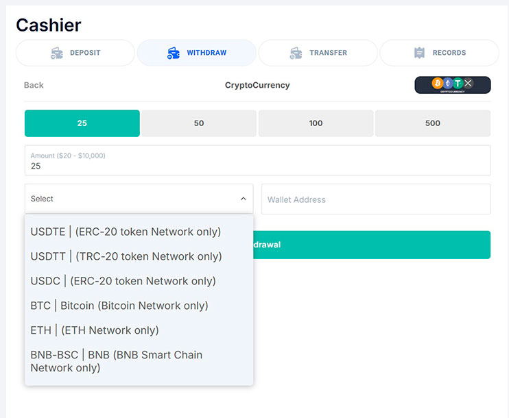cryptocurrency cashout