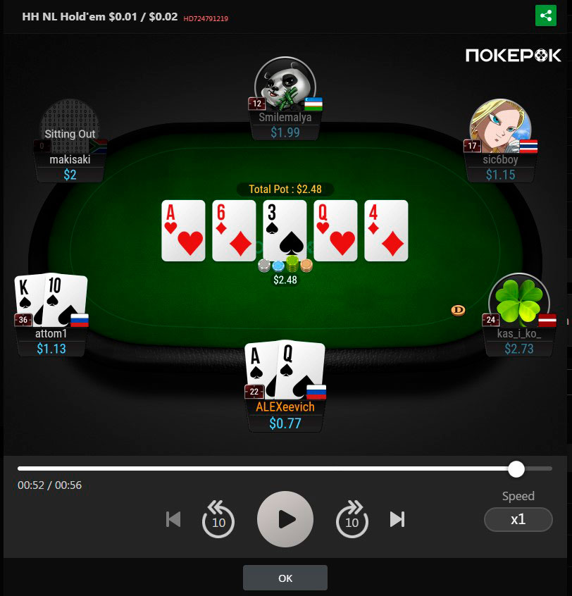 Poker Craft реплейер
