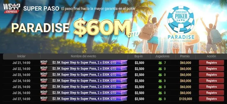 Super Paso Wsop Express Gg Poker