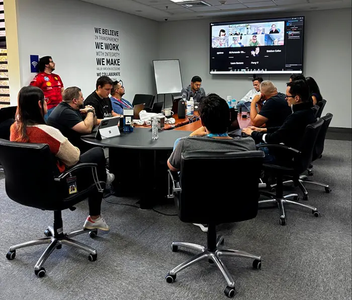 Reunión en la oficina de Winning Poker Network