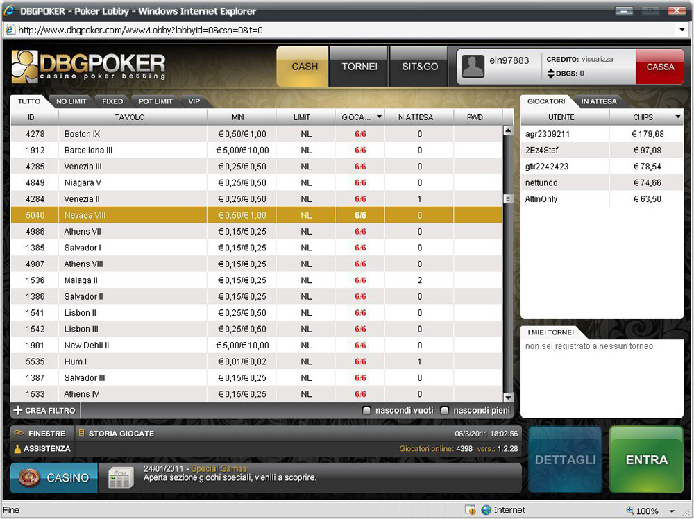 Dbg Poker Main Lobby En