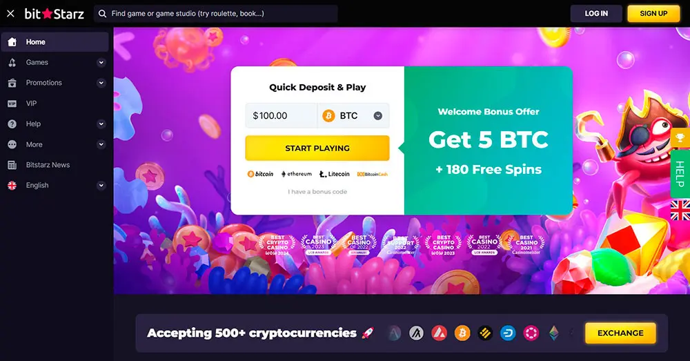 Bit Starz Casino User Experience