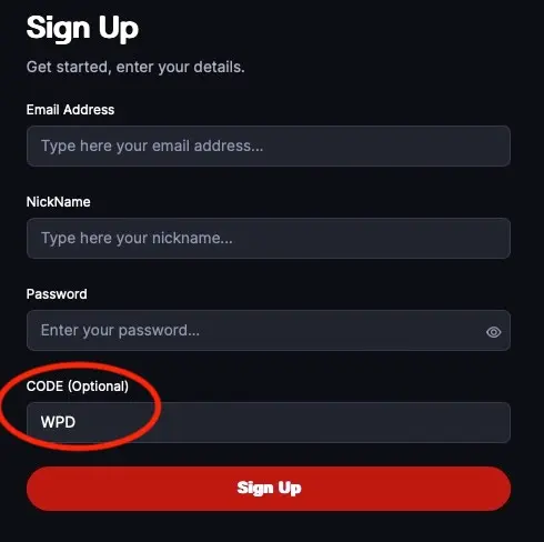CoinPoker registration form