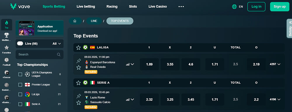 Vave Sportsbook