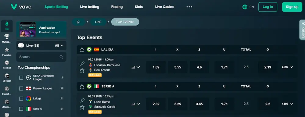 Vave Sportsbook