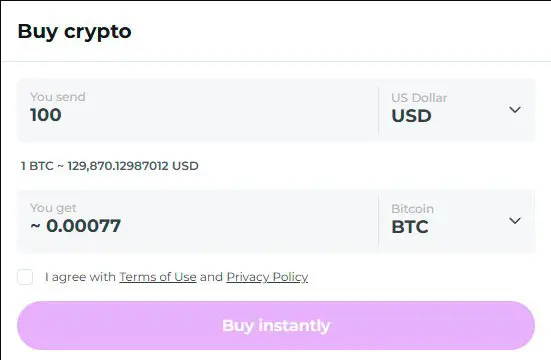How to Buy Crypto Instantly at Coin Casino (1)