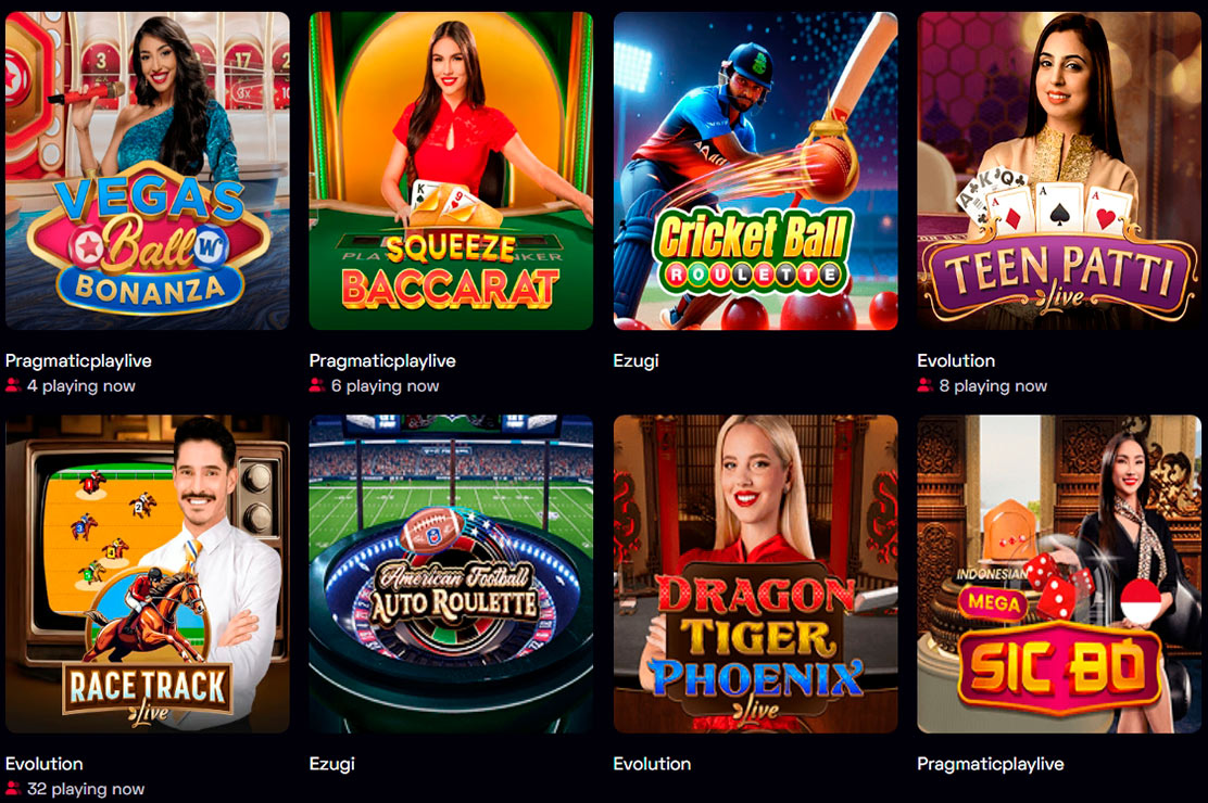 Ybets Casino Live Games