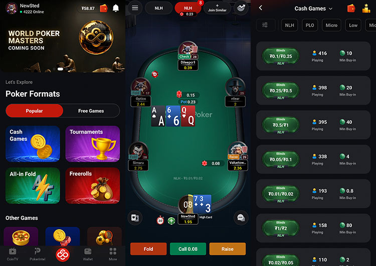  Coinpoker Cliente móvil