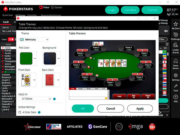 Poker Stars Com Settings Table En