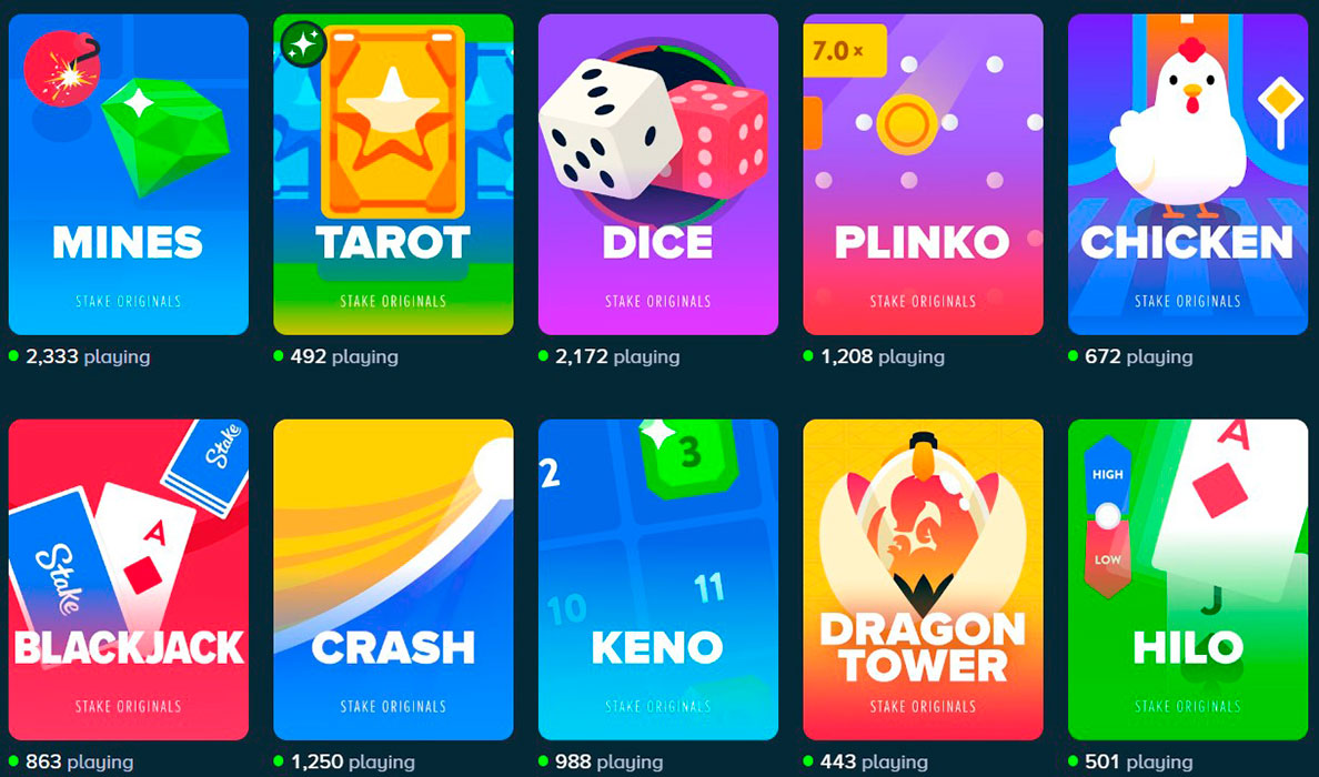 Stake Casino Stake Originals Games