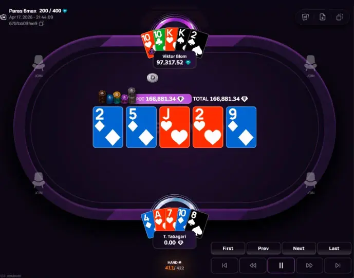 Виктор Блум Vs Теймураз Табагари в Phenom Poker