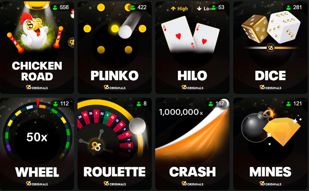 96 Casino Originals Games