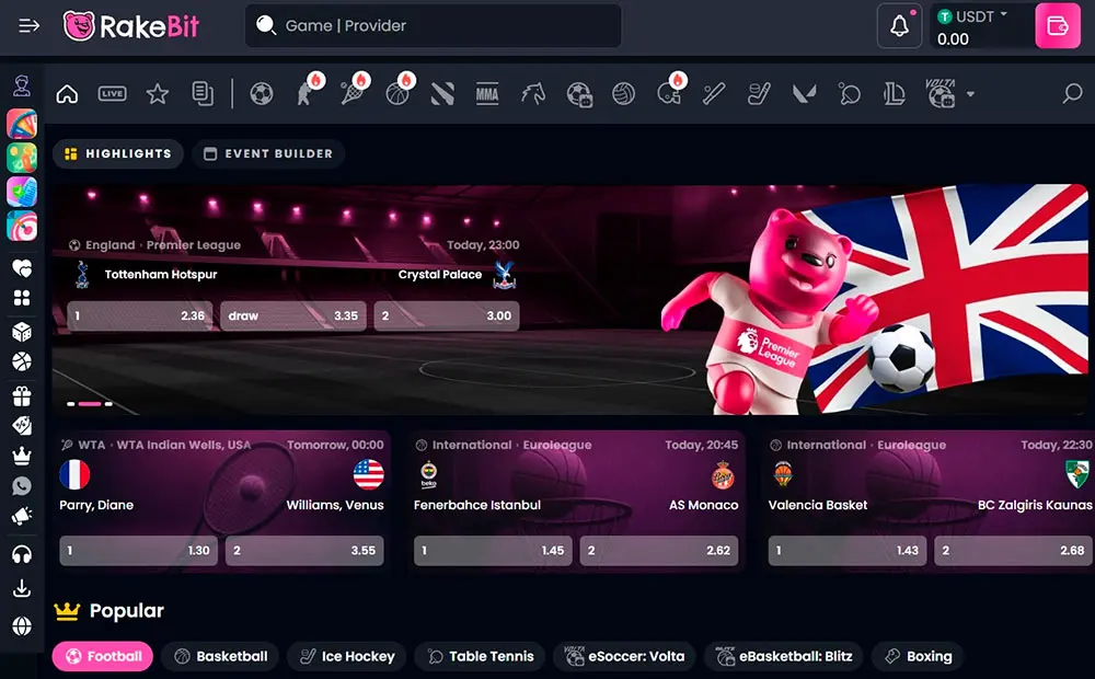 Rake Bit Sportsbook