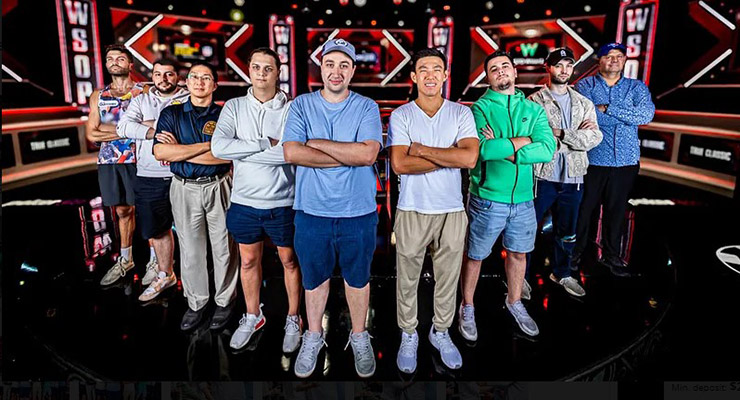 Участники финального стола Main Event Wsop 2024