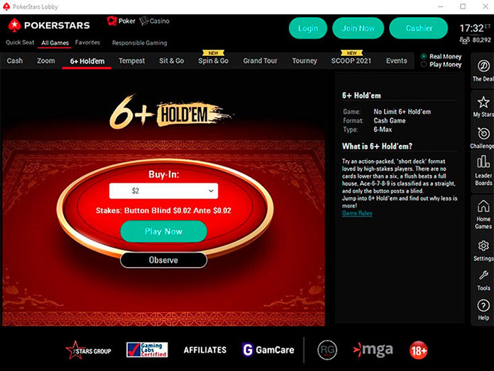 Pokerstars Com Lobby Short Deck Lat