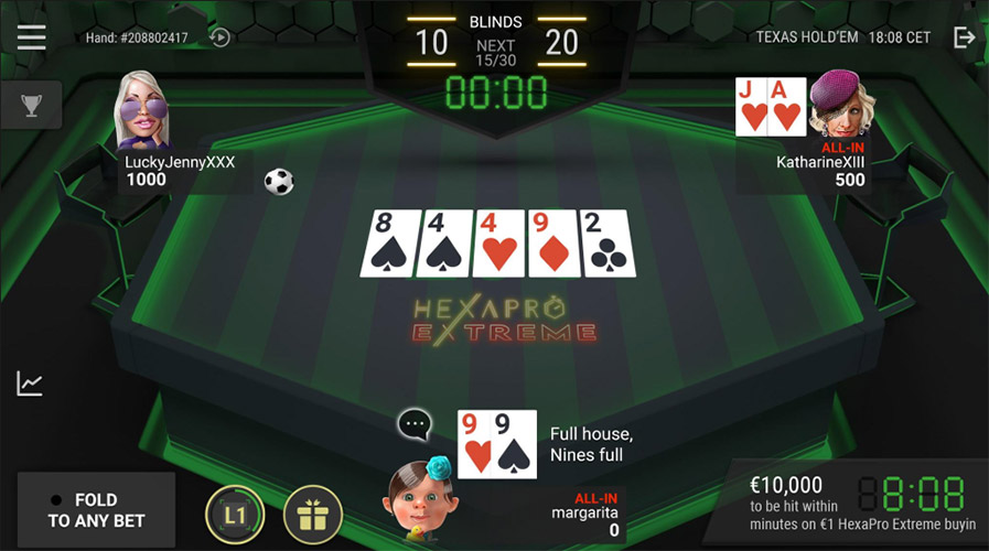 Unibet Poker Hexapro Table Es