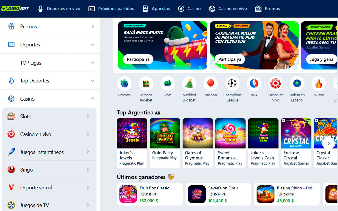 Jugabet Casino Sitio Web