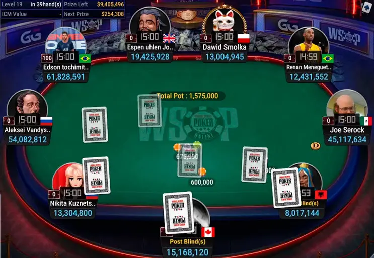 ME WSOP Online 2021 финальный стол