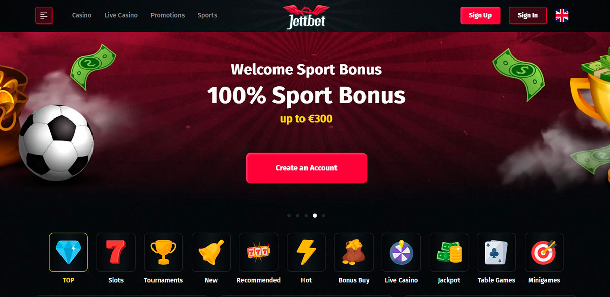 Jettbet Main Page Site