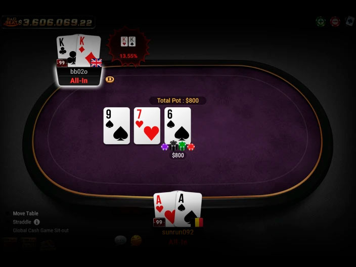  Ev Cashout en GGPoker - equity flop all-in
