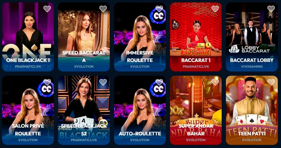 Gangsta Casino Live Games