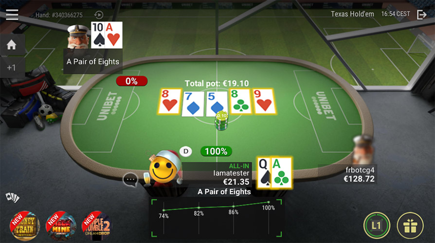 Unibet Cash Table Ru