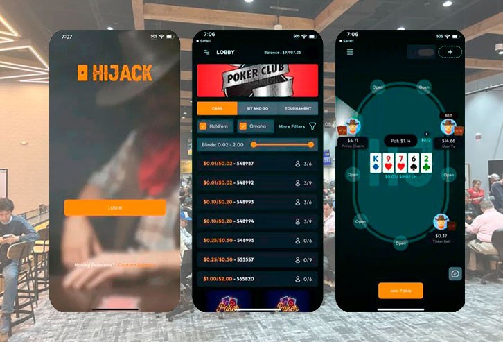 Hijack Poker Mobile App