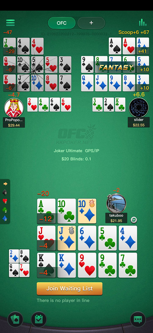 Kkpoker Ofc Table Eng