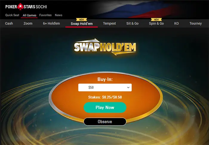 Swap Poker лобби