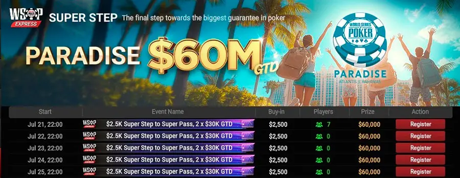 Wsop Express Satellite GGPoker Super Step