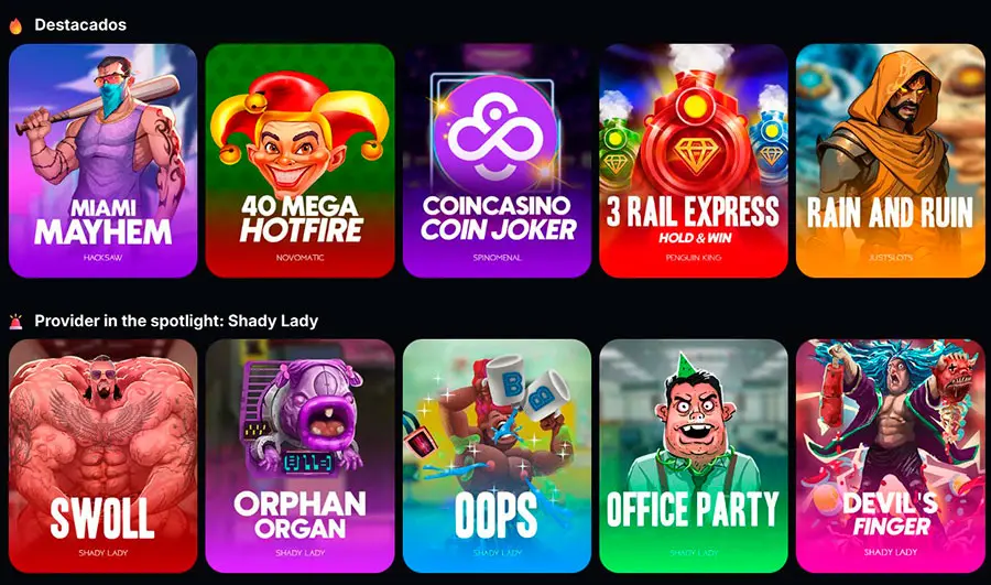 Juegos CoinCasino