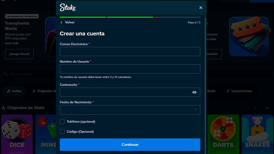 Como Registrarse En Stake