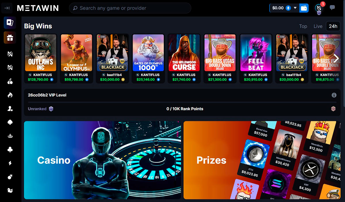 Metawin Casino Site