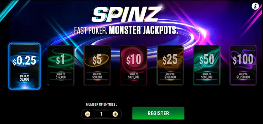 ACR Poker Spinz лобби