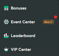 Panel de Bonos Nuevos de Bcpoker