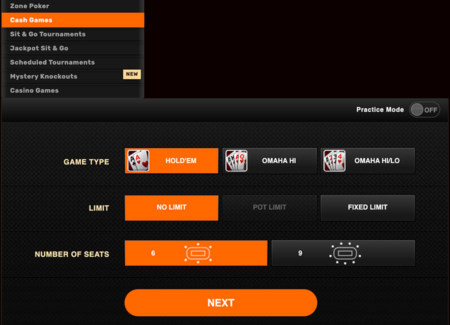 Ignition Poker Juegos y tráfico