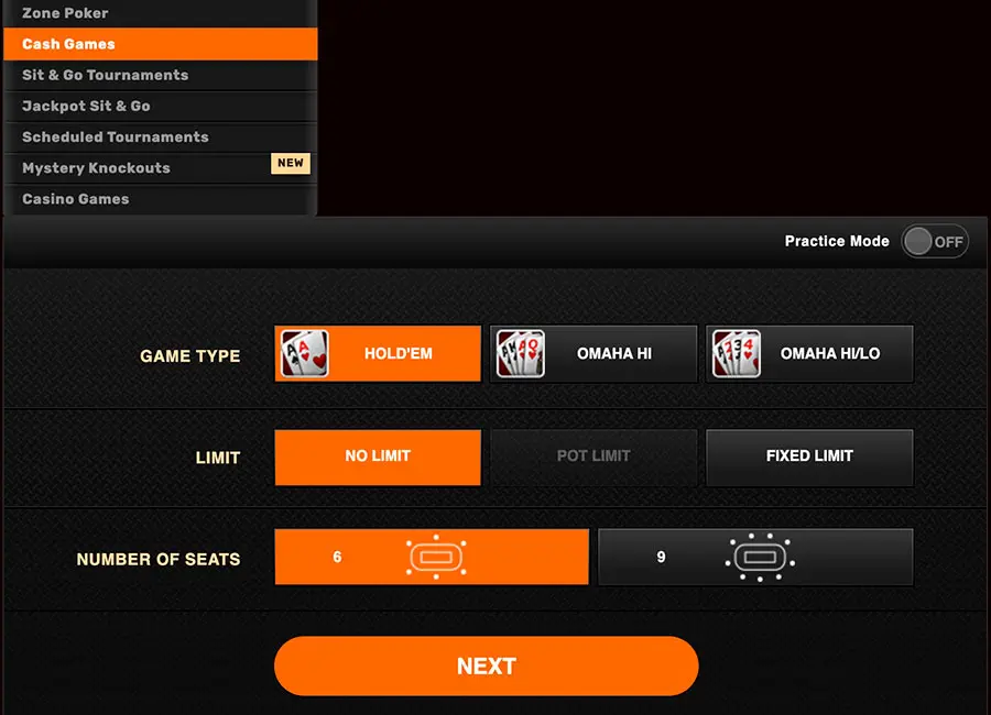 Ignition Poker Juegos y tráfico