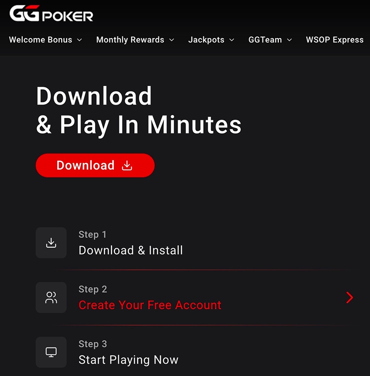 Ggpoker App Download