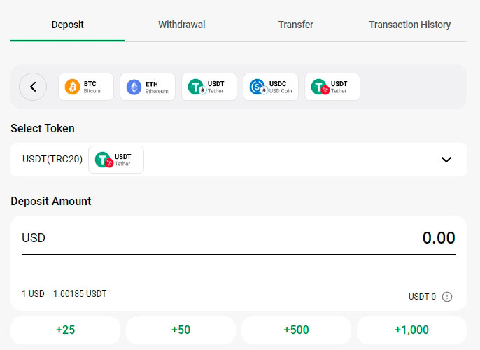GgPoker cashier with crypto